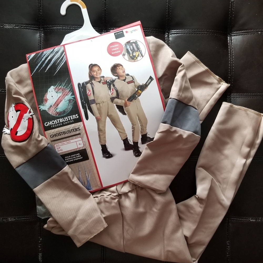 ❗Little Kid Ghostbusters Jumpsuit Halloween Costume 7/8❗